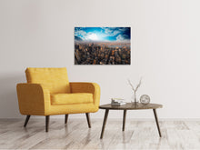 Laden Sie das Bild in den Galerie-Viewer, Leinwandbild Skyline Über den Dächern von Manhattan