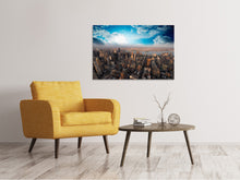 Laden Sie das Bild in den Galerie-Viewer, Leinwandbild Skyline Über den Dächern von Manhattan