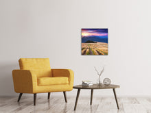 Laden Sie das Bild in den Galerie-Viewer, Leinwandbild Sonnenuntergang in der Bergwelt