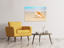 Laden Sie das Bild in den Galerie-Viewer, Leinwandbild Die Muschel am Strand