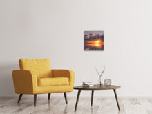 Laden Sie das Bild in den Galerie-Viewer, Leinwandbild Packender Sonnenuntergang