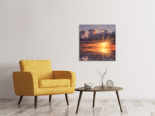 Laden Sie das Bild in den Galerie-Viewer, Leinwandbild Packender Sonnenuntergang