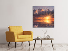 Laden Sie das Bild in den Galerie-Viewer, Leinwandbild Packender Sonnenuntergang