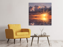 Laden Sie das Bild in den Galerie-Viewer, Leinwandbild Packender Sonnenuntergang