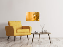Laden Sie das Bild in den Galerie-Viewer, Leinwandbild Buddha Kopf