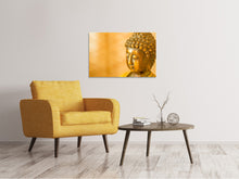 Laden Sie das Bild in den Galerie-Viewer, Leinwandbild Buddha Kopf