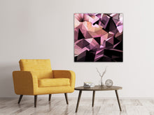 Laden Sie das Bild in den Galerie-Viewer, Leinwandbild 3D-Kristallstruktur