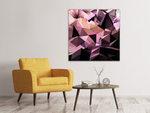 Laden Sie das Bild in den Galerie-Viewer, Leinwandbild 3D-Kristallstruktur