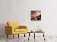 Laden Sie das Bild in den Galerie-Viewer, Leinwandbild Sonnenuntergang