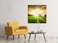 Laden Sie das Bild in den Galerie-Viewer, Leinwandbild Mystischer Sonnenuntergang