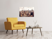 Laden Sie das Bild in den Galerie-Viewer, Leinwandbild Skyline Über den Dächern Manhattans