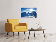 Laden Sie das Bild in den Galerie-Viewer, Leinwandbild Der Berg im Schnee