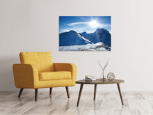 Laden Sie das Bild in den Galerie-Viewer, Leinwandbild Der Berg im Schnee