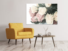 Laden Sie das Bild in den Galerie-Viewer, Leinwandbild Rosenromantik
