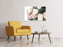 Laden Sie das Bild in den Galerie-Viewer, Leinwandbild Rosenromantik
