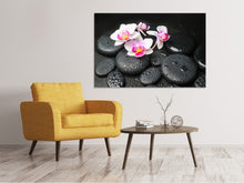 Laden Sie das Bild in den Galerie-Viewer, Leinwandbild Feng-Shui-Orchidee Zen