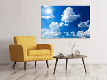 Laden Sie das Bild in den Galerie-Viewer, Leinwandbild Himmelblau