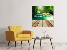 Laden Sie das Bild in den Galerie-Viewer, Leinwandbild Wasserfall Thailand