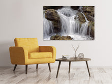 Laden Sie das Bild in den Galerie-Viewer, Leinwandbild Wasserfall XXL
