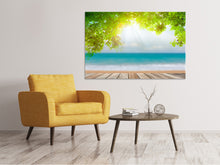 Laden Sie das Bild in den Galerie-Viewer, Leinwandbild Strandterrasse