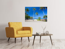 Laden Sie das Bild in den Galerie-Viewer, Leinwandbild Sommer Sonne Strand