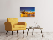 Laden Sie das Bild in den Galerie-Viewer, Leinwandbild Skyline NY Williamsburg Bridge