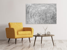 Laden Sie das Bild in den Galerie-Viewer, Leinwandbild Wischtechnik in Grau