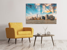 Laden Sie das Bild in den Galerie-Viewer, Leinwandbild Skyline New York from the other Side
