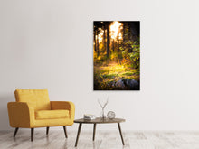 Laden Sie das Bild in den Galerie-Viewer, Leinwandbild Der Wald im Hintergrund