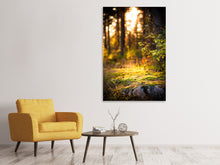 Laden Sie das Bild in den Galerie-Viewer, Leinwandbild Der Wald im Hintergrund