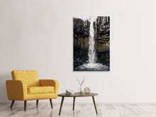 Laden Sie das Bild in den Galerie-Viewer, Leinwandbild Wasserfall Island