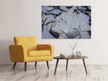 Laden Sie das Bild in den Galerie-Viewer, Leinwandbild Schieferplatten