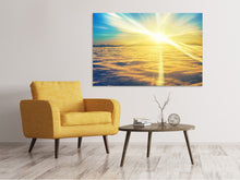 Laden Sie das Bild in den Galerie-Viewer, Leinwandbild Sonnenuntergang über den Wolken