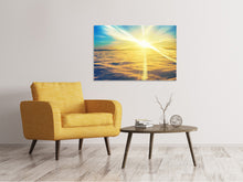 Laden Sie das Bild in den Galerie-Viewer, Leinwandbild Sonnenuntergang über den Wolken