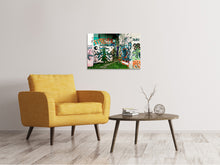 Laden Sie das Bild in den Galerie-Viewer, Leinwandbild Graffiti im Hinterhof