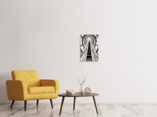 Laden Sie das Bild in den Galerie-Viewer, Leinwandbild Futuristische Rolltreppe