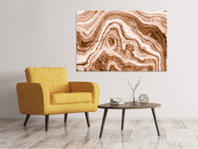 Laden Sie das Bild in den Galerie-Viewer, Leinwandbild Marmor in Sepia