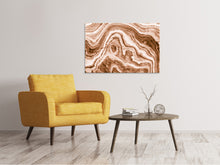 Laden Sie das Bild in den Galerie-Viewer, Leinwandbild Marmor in Sepia