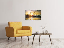 Laden Sie das Bild in den Galerie-Viewer, Leinwandbild Skyline Big Ben im Sonnenuntergang