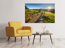 Laden Sie das Bild in den Galerie-Viewer, Leinwandbild Sonnenaufgang am Berg
