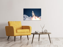 Laden Sie das Bild in den Galerie-Viewer, Leinwandbild Raketenstart