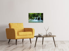 Laden Sie das Bild in den Galerie-Viewer, Leinwandbild Fallendes Wasser