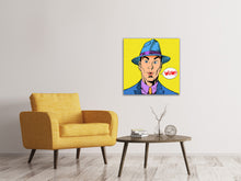 Laden Sie das Bild in den Galerie-Viewer, Leinwandbild Pop Art Wow