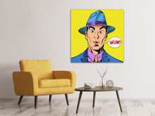 Laden Sie das Bild in den Galerie-Viewer, Leinwandbild Pop Art Wow