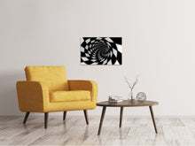 Laden Sie das Bild in den Galerie-Viewer, Leinwandbild Abstrakter Tunnel Black & White
