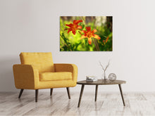 Laden Sie das Bild in den Galerie-Viewer, Leinwandbild Lilien in der Natur