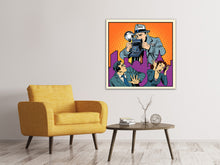 Laden Sie das Bild in den Galerie-Viewer, Leinwandbild Pop Art Paparazzi