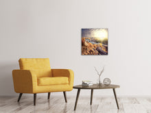 Laden Sie das Bild in den Galerie-Viewer, Leinwandbild Sonnenaufgang am Fluss