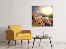 Laden Sie das Bild in den Galerie-Viewer, Leinwandbild Sonnenaufgang am Fluss