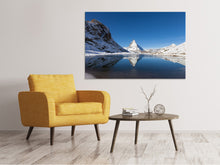Laden Sie das Bild in den Galerie-Viewer, Leinwandbild Der Riffelsee am Matterhorn